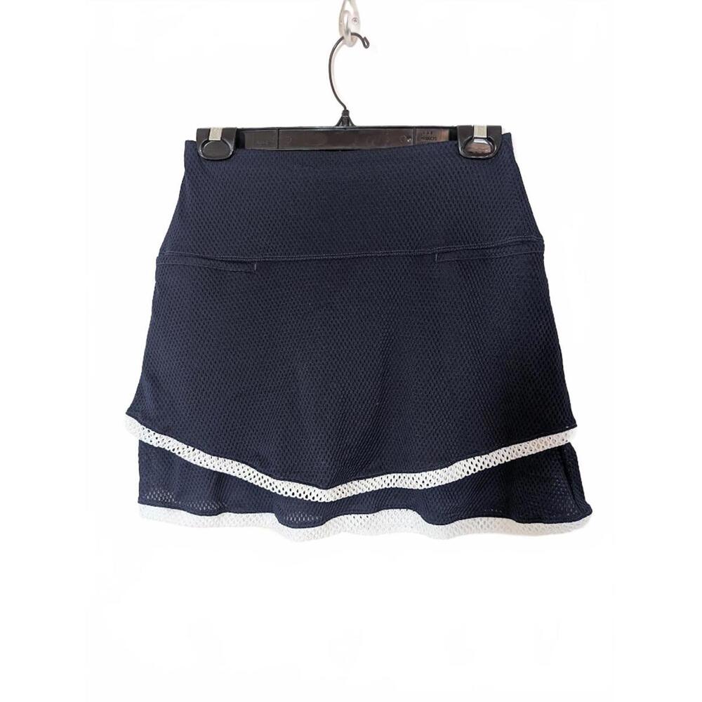 Lucky in Love Blue and White Mesh Style‎ Skort Size XS New